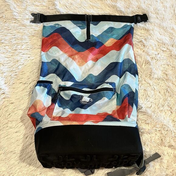 WaterSeals Edge Backpack with Secura Lock Technology River Blue Red Teal - Picture 1 of 14